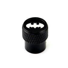 Batman Black Laser Engraved Tire Valve Caps Total 5 Caps  picture