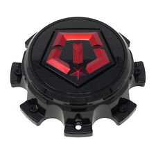 CAP-544BMR-8-TIS / TIS Gloss Black Red Logo Bolt-On Center Cap picture