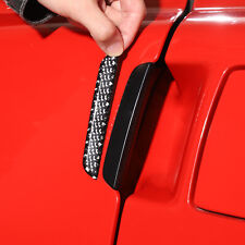 Exterior Door Handle Trim Stickers Soft Carbon Fiber Fit For Corvette C6 2005-13 picture