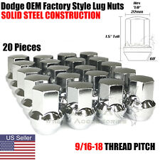 20 Dodge Ram 1500 Chrome OEM Factory Lug Nuts 9/16-18 Fits Durango Dakota Raider picture