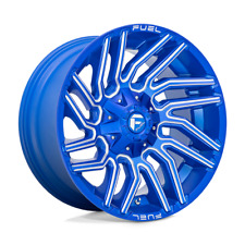 Fuel 1PC D774 TYPHOON ANODIZED BLUE MILLED 20'' 6X135/6X139.7 Wheels Set of Rims picture