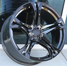 Set(4) 20x10/20x11 5X120 Black Staggered Wheels Chevrolet Chevy Camaro SS ZL1 LS picture