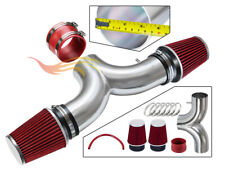 BCP RED 01-04 Corvette C5 5.7 V8 Dual Twin Ram Air Intake System +Air Filter picture