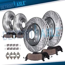Front & Rear Drilled Slotted Rotors Ceramic Brake Pads for 2008 - 2015 Scion xB picture