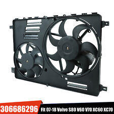 Dual AC Condenser Radiator Cooling Fan For Volvo S80 V60 V70 XC60 XC70 2008-2016 picture