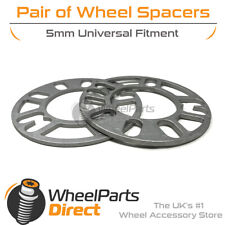 Wheel Spacers (2) 5mm Universal for Proton Satria Neo 07-16 picture