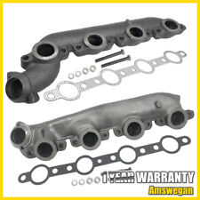 Pairs of Exhaust Manifold For 1999-2003 Ford F250 F350 E350 Super Duty 674-745 picture