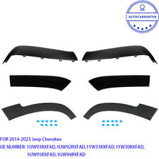 6 PCS For 2014-2023 Jeep Cherokee Rear Left & Right Wheel Arch Fender Flare Trim picture