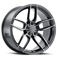 1 New Gloss Black Shadow 18X8 45 5-112 Drag DR-80 Wheel picture