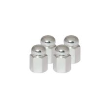 4 PCS Silver 6-Sided Tire/Tube Air Stem Valve Caps for Car, Bike, Motorcycle etc picture