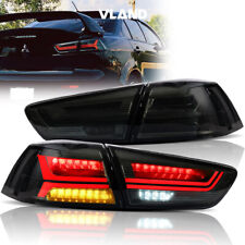 VLAND 2xSmoked LED Tail Lights For 2008-2017 Mitsubishi Lancer EVO Rear Lamps picture