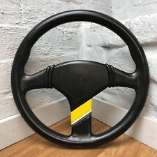 Genuine Momo Opel Sport D36 black leather 360mm steering wheel. SUPERB LOOK 7C picture