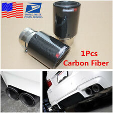 Real Carbon Fiber Car Rear Exhaust Tip Pipe Muffler End Tip 63mm-89mm Universal picture