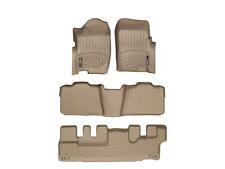 WeatherTech SUV FloorLiner for Explorer/Mountaineer 1st/2nd/3rd Row - Tan picture