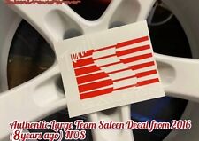 LARGE WHITE & RED TEAM SALEEN DECAL FRM 2016 NOS S281 S302 S331 MUSTANG FORD GT  picture