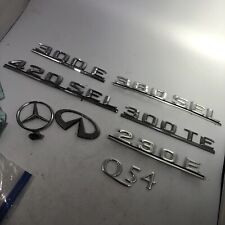 Lot Mercedes Benz 300e 380 Sel 420 Sel 300te 230e plastic genuine OEM 1 Emblem picture