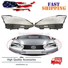 NEW For Lexus GS350/GS450H 2013-2015 LH&RH Headlight Lens Cover picture
