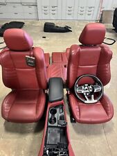 DODGE CHALLENGER HELLCAT SRT OEM RED LEATHER FRONT N REAR SEATS picture