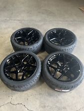 20x9 20x10 GLOSS BLACK CAMARO WHEELS RIMS NITTO TIRES Z28 ZL1 SS RS CHEVY picture