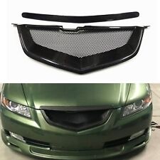 For Acura TL 2007-2008 Front Bumper Grille Grill Honeycomb Style Carbon Fiber picture