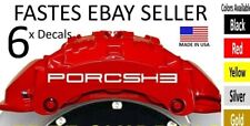 6 x Porcshe style Caliper DECAL Sticker 911 993 964 996 944 930 BOXSTER CAYENNE picture