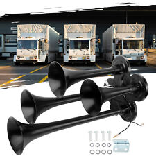 185db 4 Trumpet Train Air Horn Kit Loud Truck Pickup For Ford Chevy Ram Toyota picture