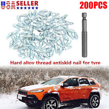 200x 9mm Tire Studs Snow Spikes Anti-Slip/Anti-ice for Car/Tractor/ATV/UTV Z9S1 picture
