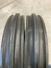 2 New Tires Samson Brand 4.00 19 3 Rib F-2 Front 4 ply TT Ford 8n 9n 4.00x19 picture