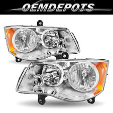 2pc Headlight For 08-16 Chrysler Town&Country 11-20 Dodge Grand Caravan Headlamp picture
