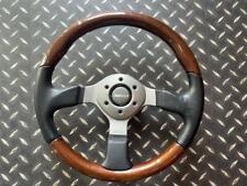 Momo Fighter Wood Leather Combination Steering Wheel picture