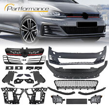 Front Bumper Cover Kit GTI Style Unpainted For 2015-2017 Volkswagen VW Golf MK7 picture