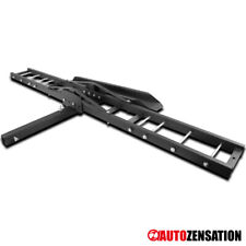 Anti-Tilt Motorcycle Scooter DirtBike Carrier Hitch Rack Ramp Mount SUV Trunk X1 picture