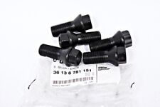 Genuine BMW Wheel Bolts Lugs Locks Black 14 x 1,25 Pack of 5 Fxx and Gxx Series picture