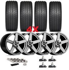 22 GUNMETAL WHEELS TIRES LEXANI FITS FACTORY OEM MAG ALLOY PACKAGE picture