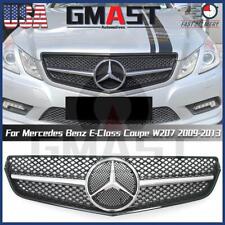 For Benz E-Class Coupe A207 C207 09-13 E350 Chrome Black AMG Style Grille W/Star picture