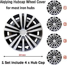 4PC Replacement Hubcaps Wheelcovers for Hyundai Scoupe Eagle 14