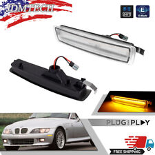 LED Side Marker Light Clear Lens Front Corner Lamps For 1996-2002 BMW Z3 M Coupe picture