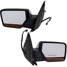 Mirrors For 2015-2017 Ford Expedition LH RH Power Heated Chrome w/ Signal Light picture