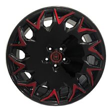 4 GV06 20 inch Staggered Black Red Rims fits DODGE CHALLENGER SRT8 2008-2014 picture