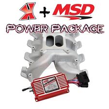 Performer RPM Style Carb Intake Manifold LS1 5.3L LS2 6.0L & MSD 6014 Red Box picture