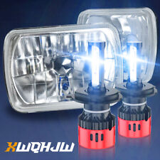 Pair 7x6 5x7 LED Headlights DRL fit Chevy El Camino 1978-1981 Classic LUV Truck picture