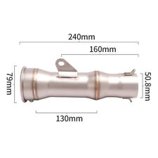 Universal 38-51mm ATV Motorcycle Scooter Exhaust Pipe Muffler Stainless Titanium picture