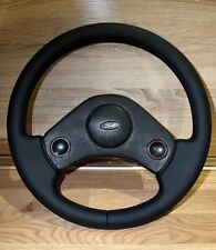 Ford Sierra Merkur XR4i XR4ti Soft Black Leather Steering Wheel Horn Buttons Car picture