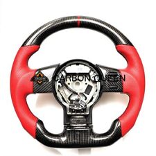REAL CARBON FIBER Steering Wheel FOR NISSAN 350Z RED LEATHER /RING picture