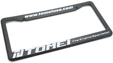 TOMEI USA Universal License Plate Frame Black White Logo The Engine Specialists picture