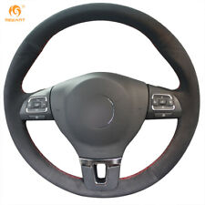 Custom Steering Wheel Wrap for VW Passat B7 CC Gol Tiguan Touran Magotan Sagitar picture