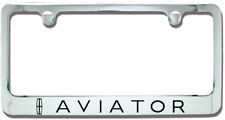 Lincoln Aviator Chrome Plated Metal License Plate Frame Holder picture