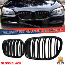 Gloss Black Front Kidney Grill 2X for BMW F01 F02 F03 F04 740i 750li 760li 09-15 picture
