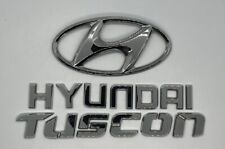 2005 - 2009 HYUNDAI TUSCON CHROME REAR TRUNK TAILGATE EMBLEM BADGE SYMBOL SIGN picture