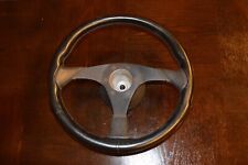 Personal Steering Wheel / Black Leather / With hub to fit a JDM R33 Skyline GT-R picture